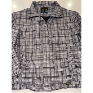 Vtg Forrester's Mens M Plaid Gore-Tex Outdoor Jacket 90s Gorpcore Zip Button